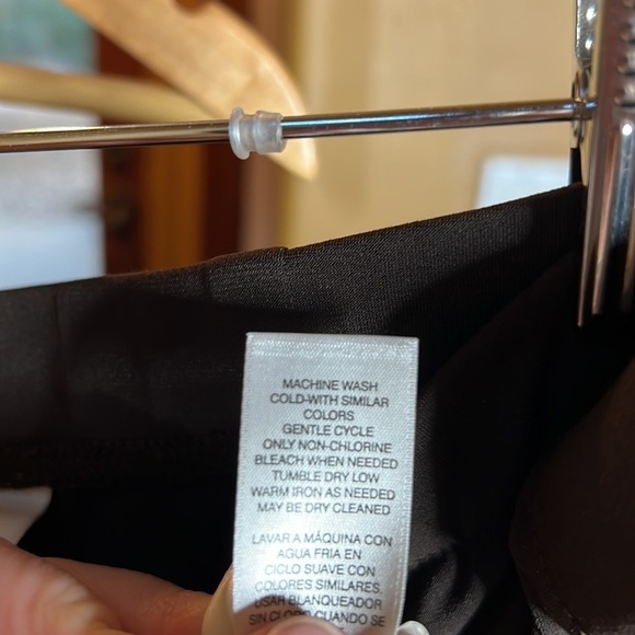 Chicos Womens Brown Pull On Wide Leg Flowy Stretch Pants Size 12 (Chico’s Sz 2) - Picture 5 of 6